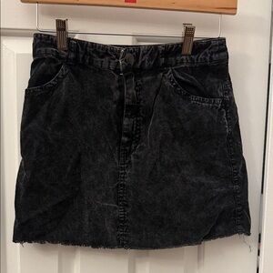 Forever 21 Washed Black Mini Skirt